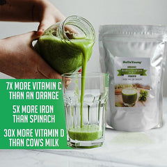 HelloYoung 100% Natural Health Care Organic Barley Grass Juice Powder
