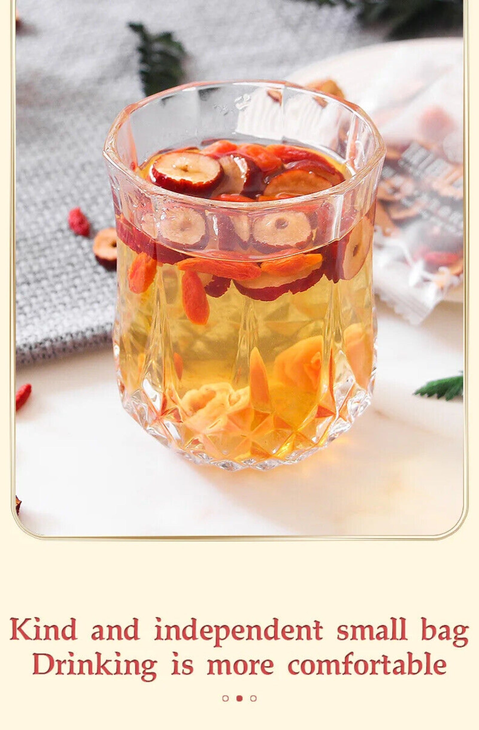 Longan Medlar Red Date Tea Healthy Herb Tea Bag 120g