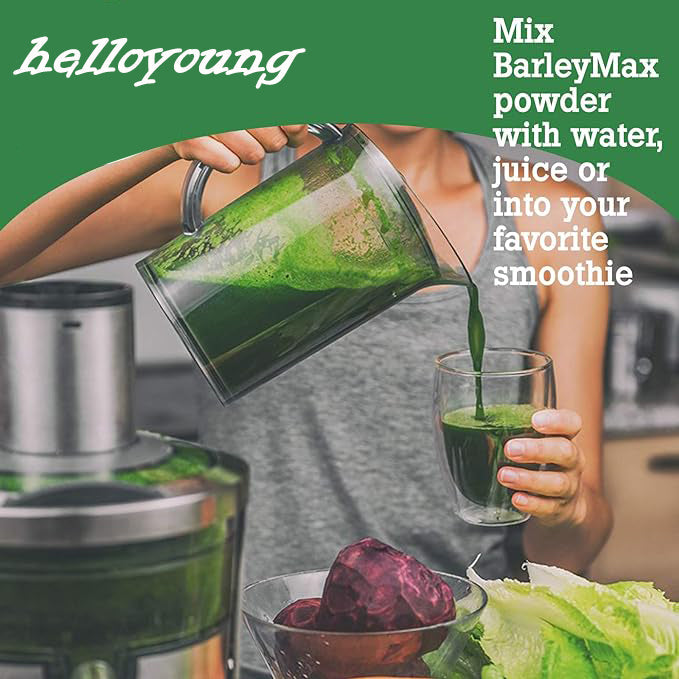 HelloYoung 100% Natural Health Care Organic Barley Grass Juice Powder