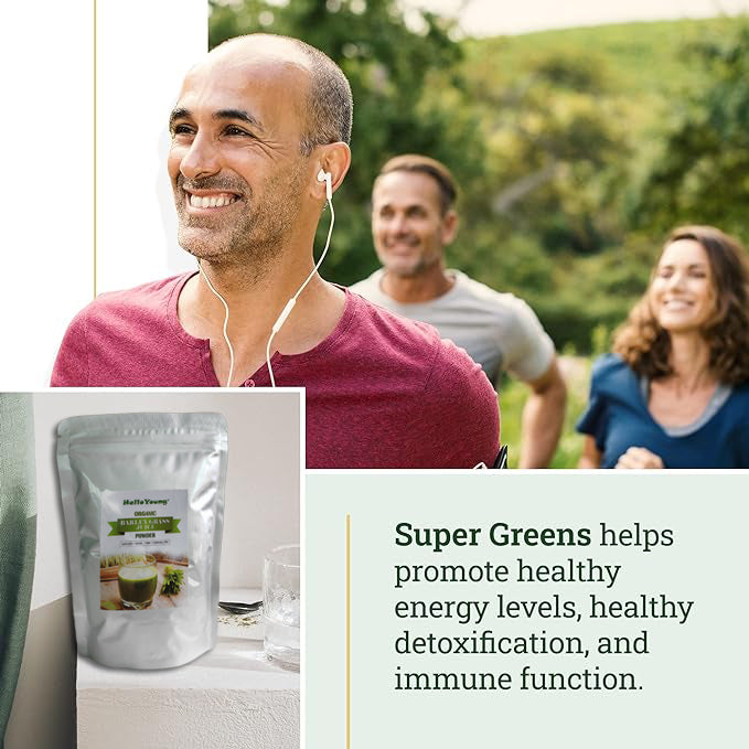HelloYoung 100% Natural Health Care Organic Barley Grass Juice Powder
