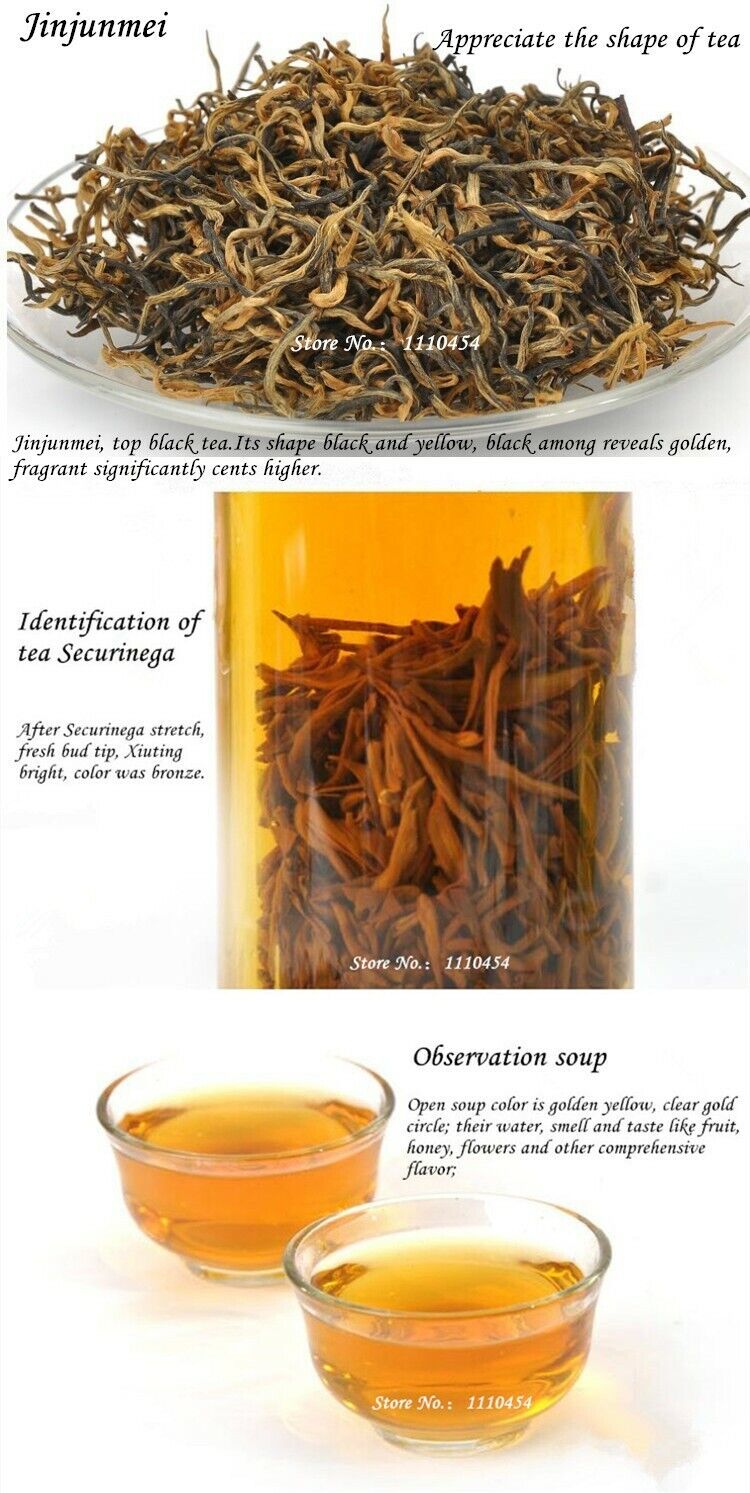 HelloYoung Jinjunmei Lapsang Souchong Dahongpao Tea Black Tea 3kinds of Flavors Tea 12 Bags