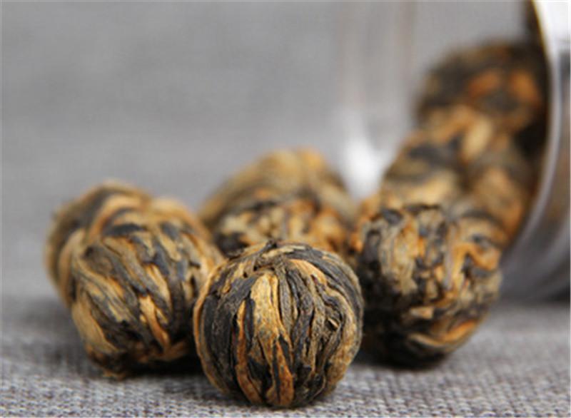 HelloYoung60g China Yunnan Dianhong Black Tea Handmade Small Golden Ball Canned Black Tea