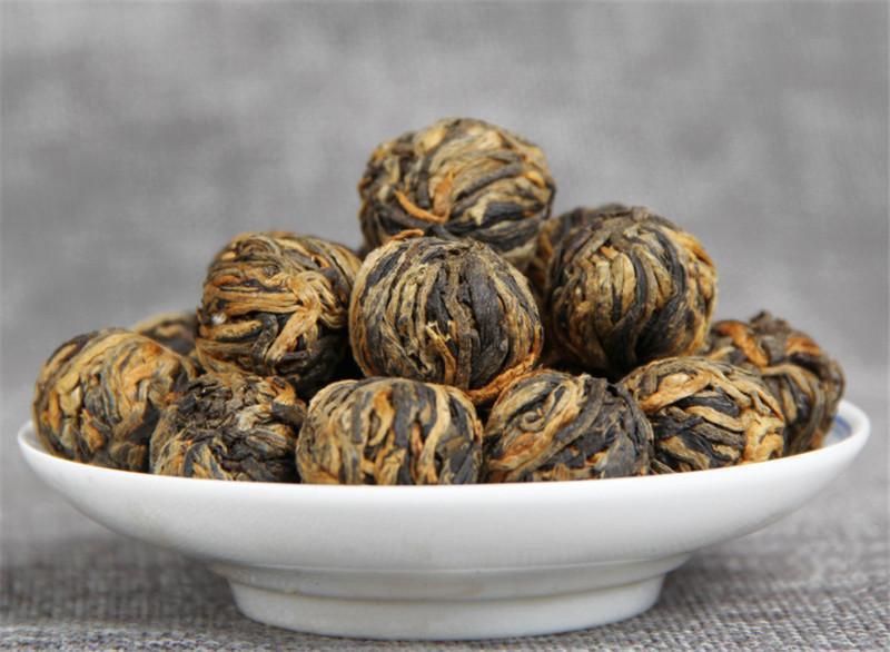 HelloYoung60g China Yunnan Dianhong Black Tea Handmade Small Golden Ball Canned Black Tea
