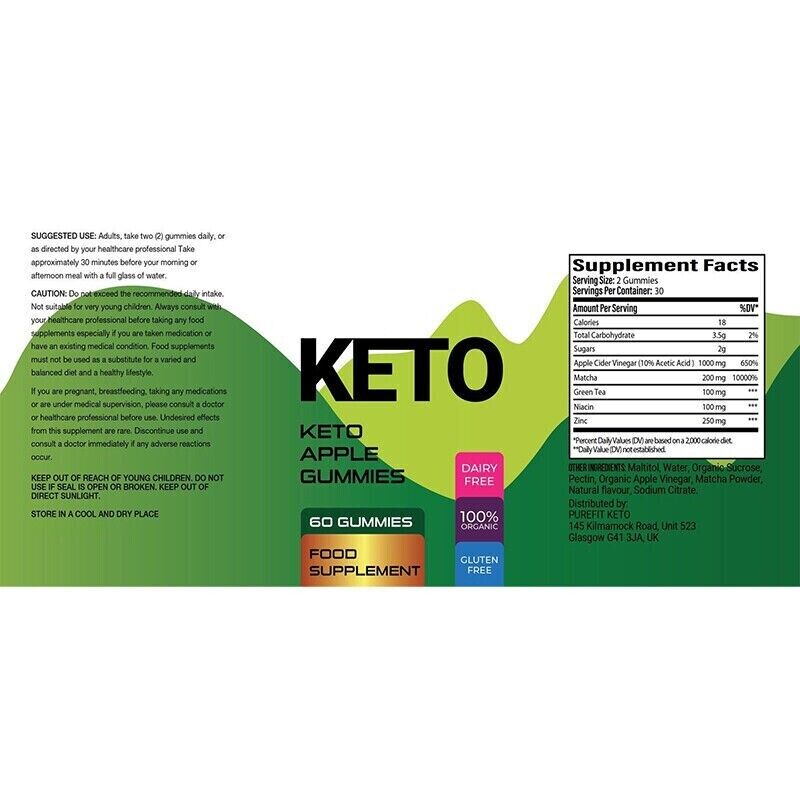 Active Keto ACV Gummies, Active Keto Gummies for Weight Loss- 60 Gummies