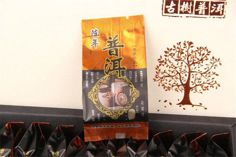 Mini Puer Tea Organic Ripe Puerh Tea Chinese Loose Tea Shu Pu er Tea 25Bags 125g