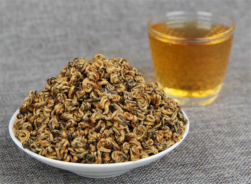 HelloYoung Green Food Dianhong Yunnan Fengqing Biluochun Tea Golden Screw Black Red Tea 65g