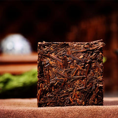Yunnan Ten Years Old Pu-erh Tea Puerh Tea Cooked Pu'er Tea Shu Puer Brick 200g