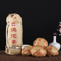 500g 5pcs Yunnan Ripe Pu erh Tuo Tea Pu’er Shu Puer Nature Cooked Pu-erh Tuo Cha