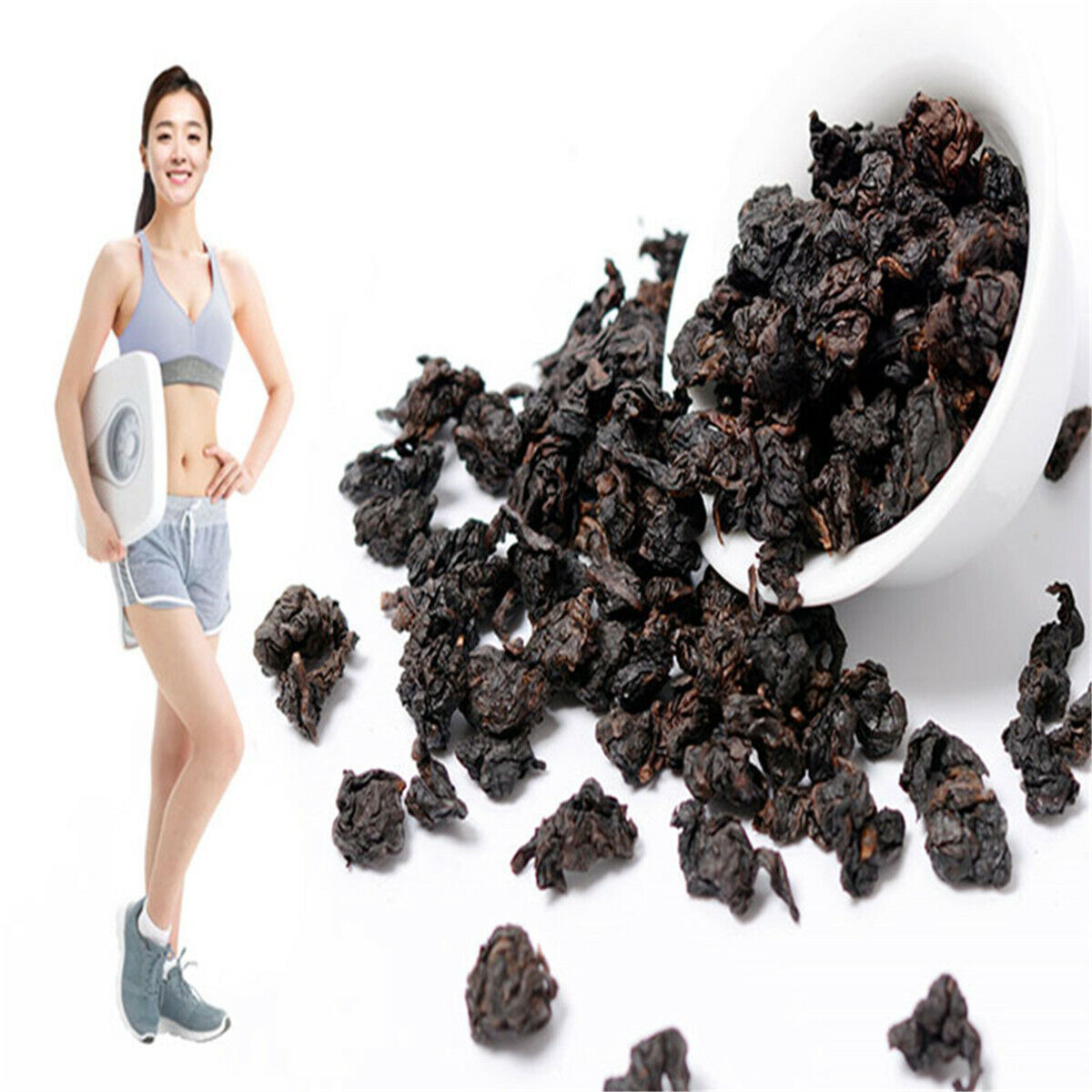 HelloYoung Organic Black Tea 125g Fresh Natural Oolong Tea Chinese Slimming Tea Weight Loss