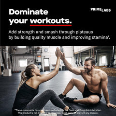 PRIME TEST Capsules - Testosterone Booster for Men, Energy & Endurance 120 Caps