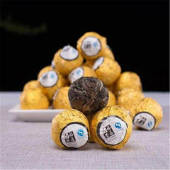 HelloYoung Organic Ball-shaped Aged Shou Mei Longevity Eyebrow Handmade White Tea Black Tea