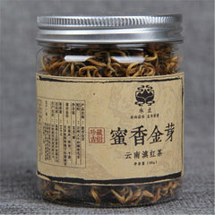 HelloYoung 40g Yunnan Dianhong Black Tea Organic Kung Fu Red Tea Honey Golden Buds Leaf Tea