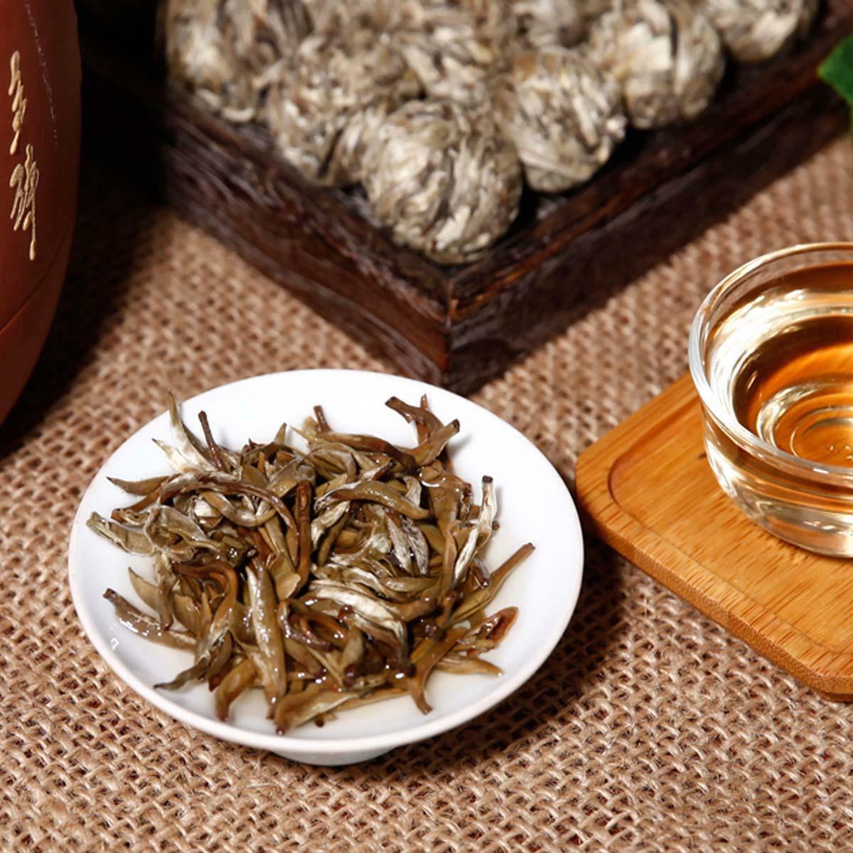 HelloYoung Yunnan Pu-erh Tea Raw Tea Mini Dragon Ball White Silver Needle Health Green Food