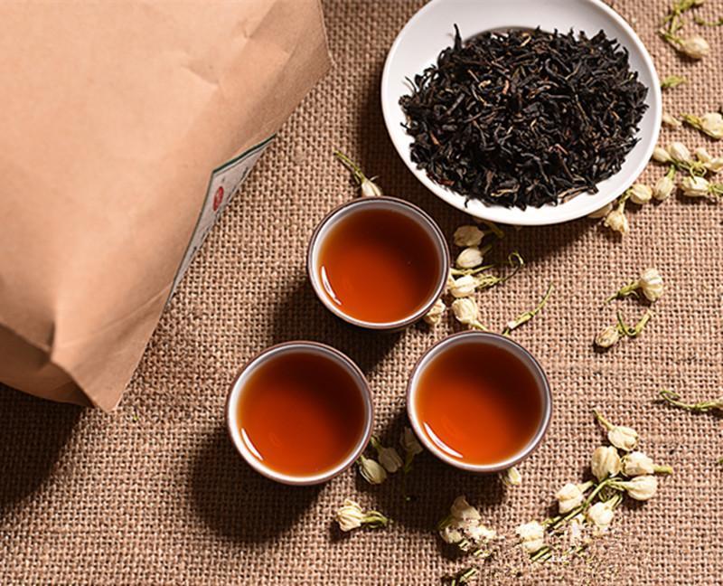 HelloYoungTop 400g Yunnan Fengqing Dianhong Tea Three Smoked Jasmine Black Tea Red Tea