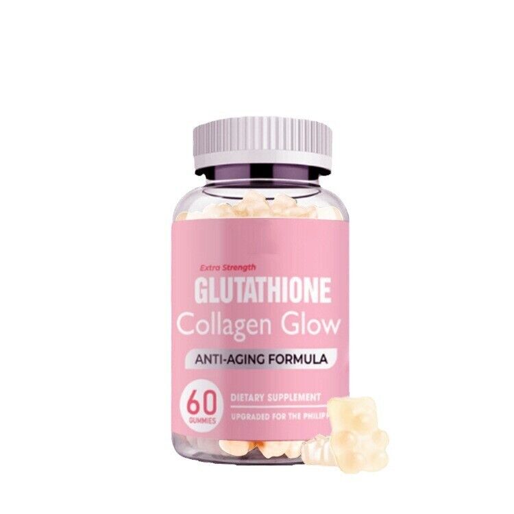 Glutathione Collagen Glow Anti-aging skin Whitening Gummies 60pcs~