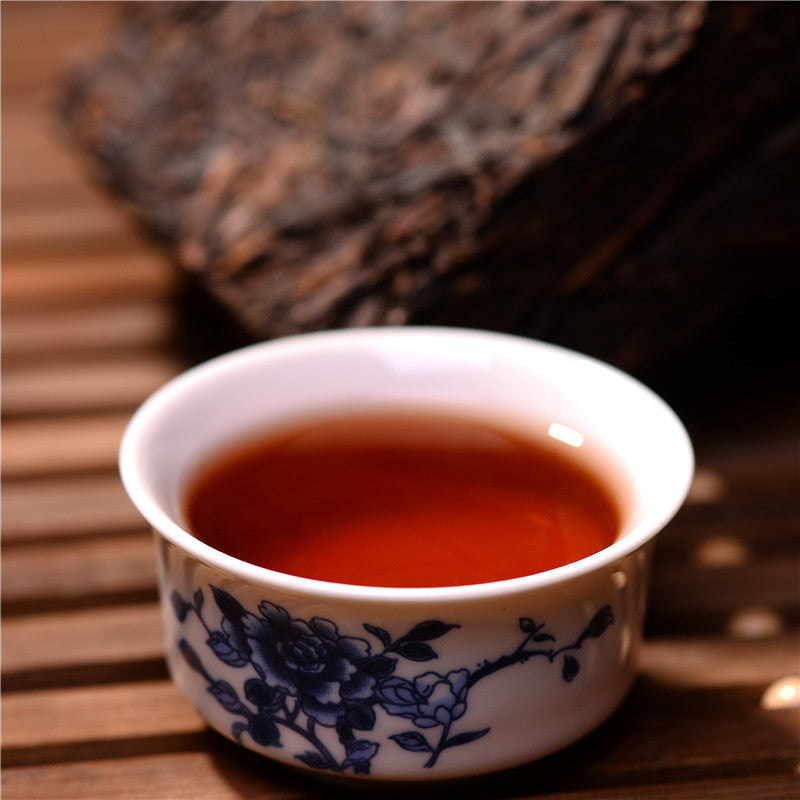 Shu Pu'er Brick Top-Grade Old Pu-erh Tea Class Puerh Tea Cooked Pu'er Tea 200g