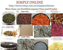 Organic Dried HERBAL TEA  50g Dried Herbs  Free post Vacuum Packed -