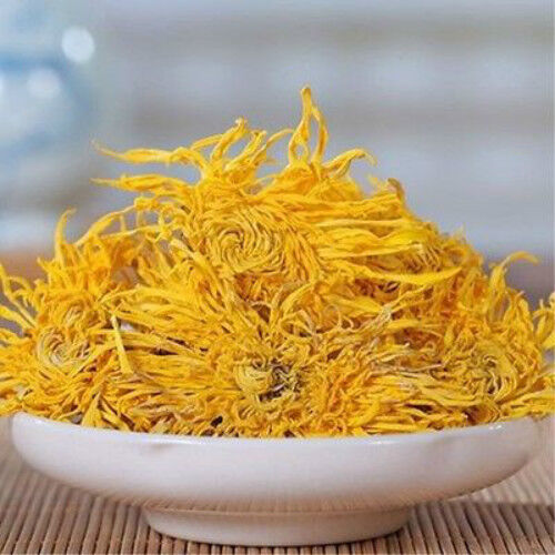 Organic Gold Huang Ju 4 Pcs Large Chrysanthemum Flower Tea Herbal Tea in Summer