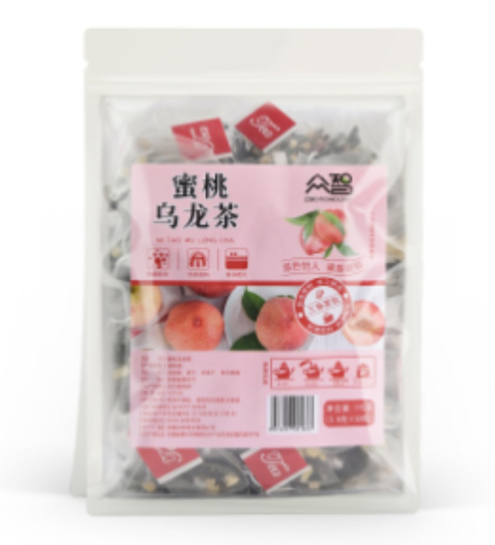 同仁堂蜜桃乌龙茶 组合茶包花草茶冷泡白桃绿茶花茶水果茶150g TongRenTang Peach Oolong Tea