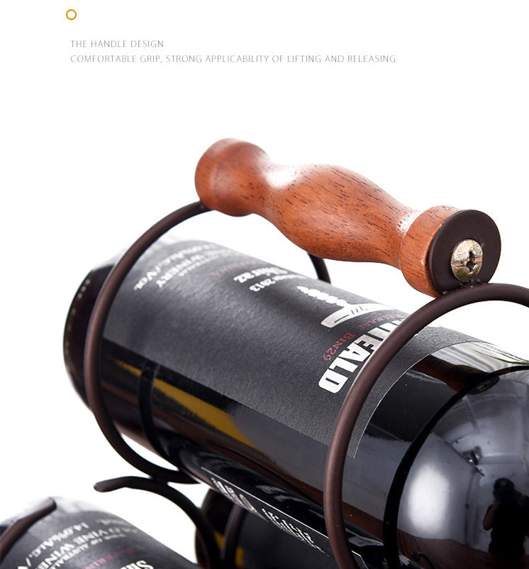 Wine Rack Wine Whiskey Display Shelf Metal 6 Bottle Mount Kitchen Wine Bottle Holder Stand Organizer For Wine Lovers