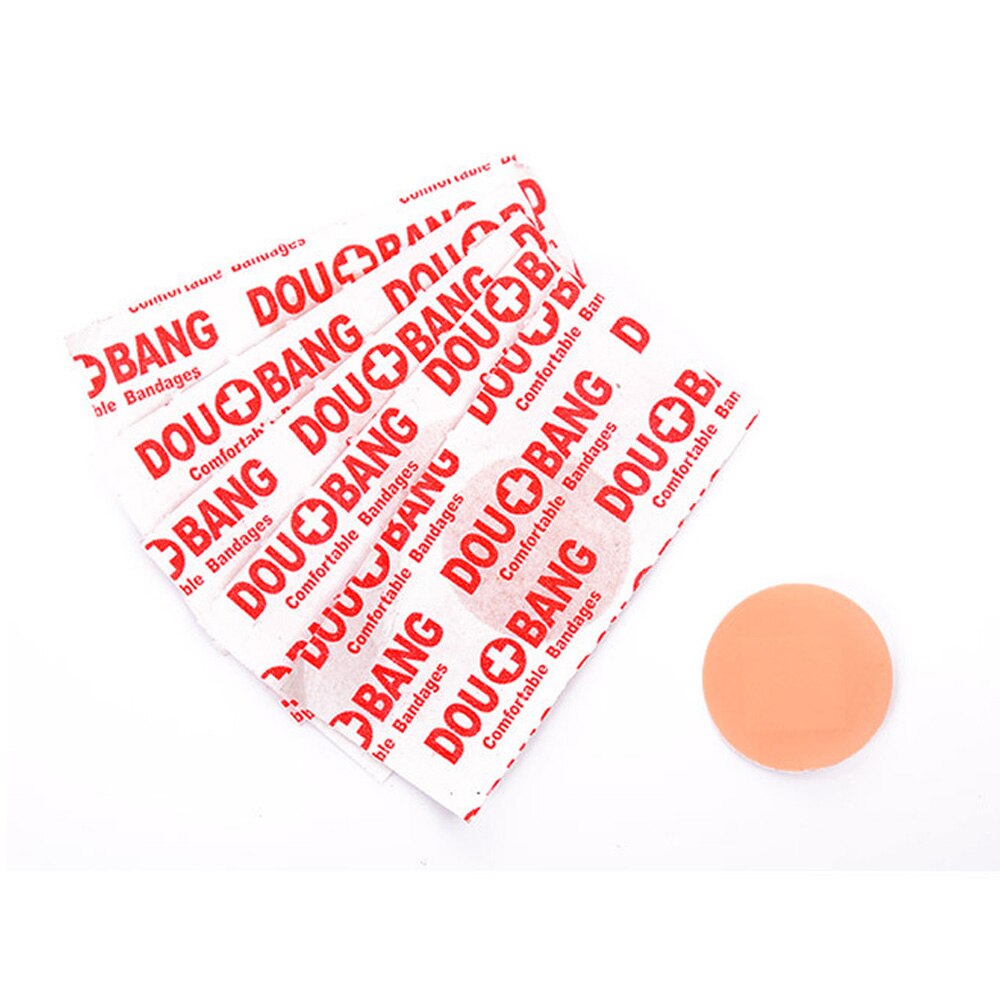 100Pcs/Lot Round Band Aid Wound Plaster Sterile Hemostasis Stickers First Aid Waterproof Healing Wounds Adhesive Bandage