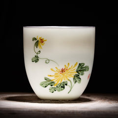 6 PCS/LotTraditional Chinese Tea Cup Ceramic Advanced Porcelain Tea Set Accessories Teacups Drinkware Dropshipping