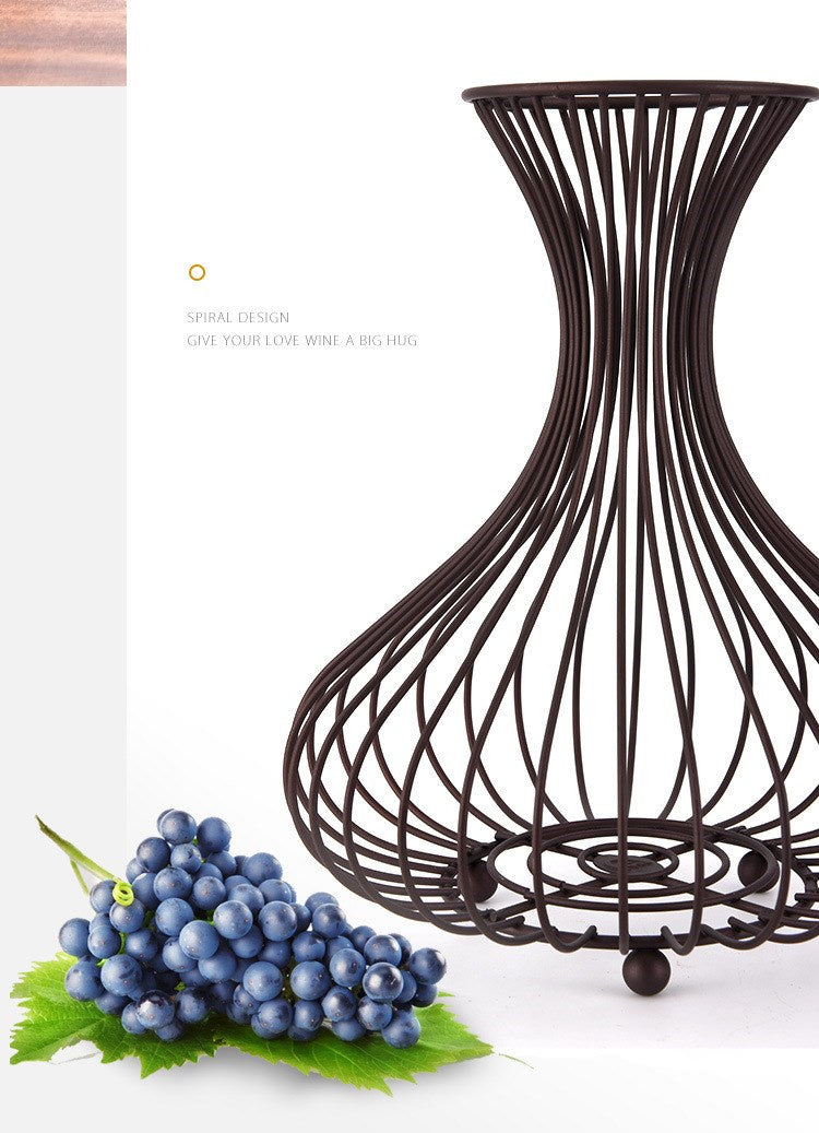 new wine rack wine stopper storage basket wholesale home decoration flower stand table decoration