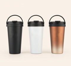 500ml Double Wall Stainless Steel Vacuum Flask Car Thermos Mugs With Handle Coffee Tea Travel Thermal Bottle Tumbler Thermocup