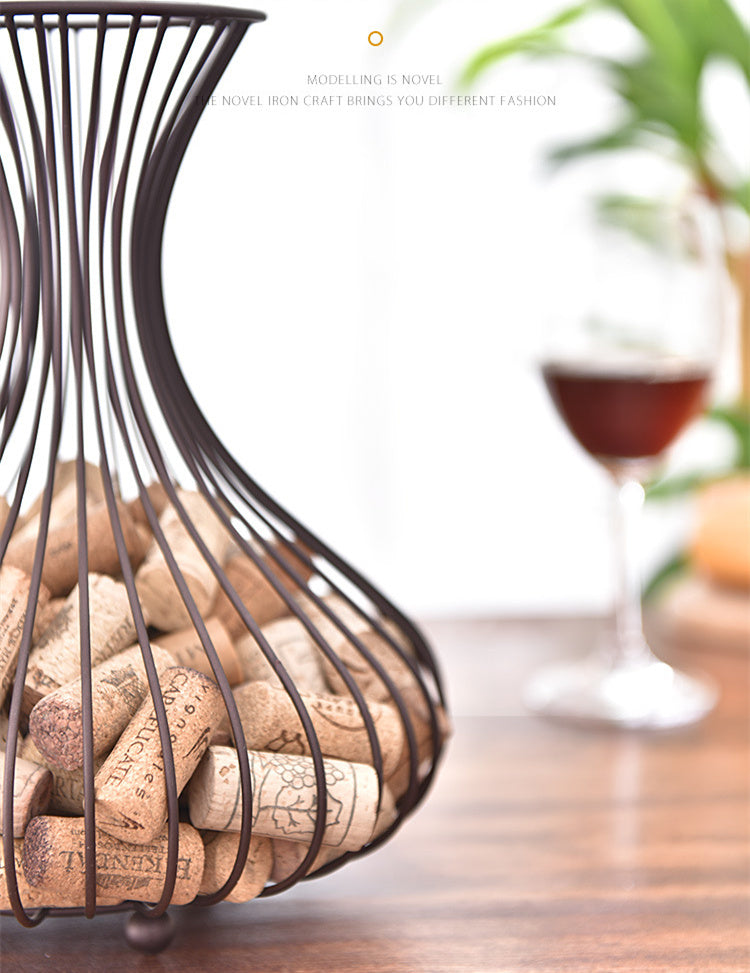 new wine rack wine stopper storage basket wholesale home decoration flower stand table decoration