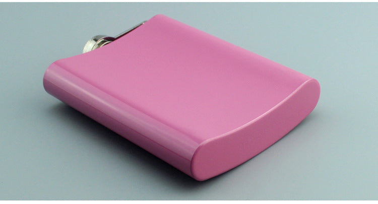 Rose Pink 8oz Hip Flask Women Portable Stainless Steel Flagon Pocket Flask For Whiskey With Gift Box