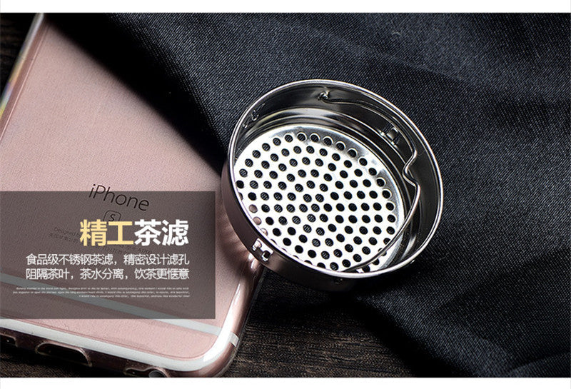1PC 500ml My Water Portable Double Glass Bottle Hot Transparent Filter Office Tea Bottle