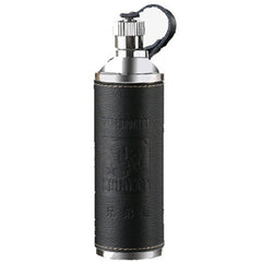 10oz Luxury Hip Flask Stainless Steel Flask Liquor Portable With Box As Gift Cylinder Design Leather Flask Whisky Bottle