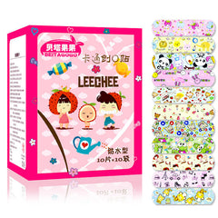 Children Dreathable Waterproof Wound Patch Waterproof Bandage Cartoon Cute Band-Aid Hemostatic Adhesive Medical Band-aid 50Pcs