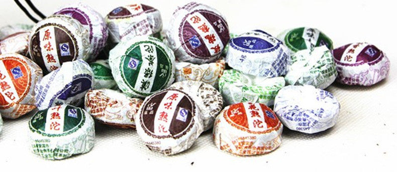 HelloYoungTop Grade 10 Pcs Puerh Tea Chinese Raw and Cooked Pu-erh Tuocha Slimming Mini tea