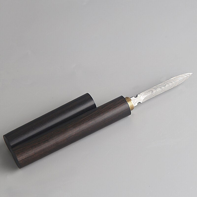 Creative Pure Stainless Steel Tea Knife Office Tea Ceremony Accessories Pattern Vintage Big Needles Cutter Puer Tea Pry Tools