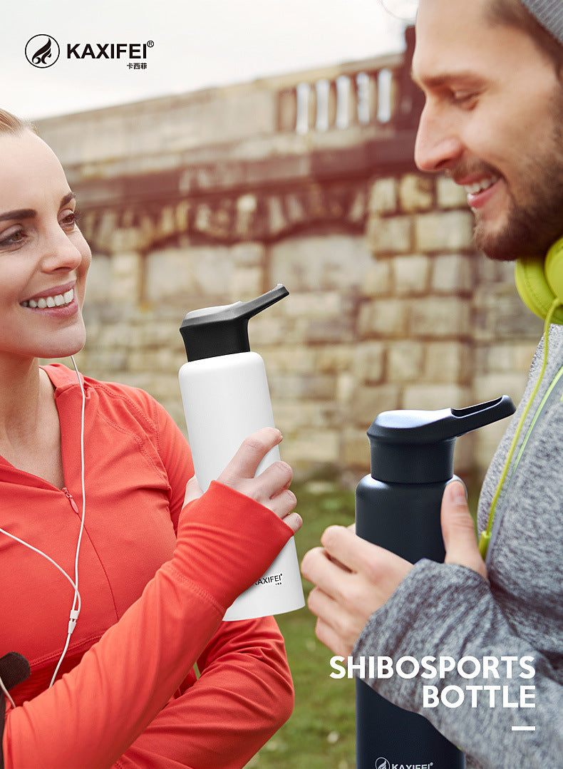 Vacuum Insulated Bike Bicycle Cycling Sports Water Bottle Stainless Steel Flask Jar Leak-proof Canteen 550mL 750mL