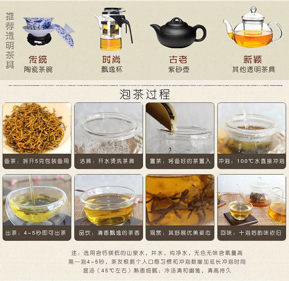 HelloYoungJinjunmei Tea 250g Wuyishan Paulownia off Jinjunmei black tea Top Red Tea Bulk
