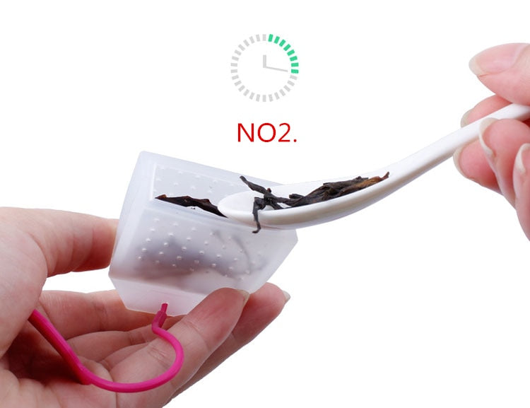 1PCS Hot Selling Bag Style Silicone Tea Strainer Herbal Spice Infuser Filter Diffuser Kitchen Coffee Tea Tools