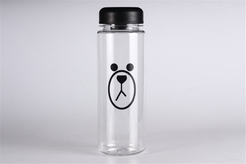 New Plastic Bottle For Water Sport 500ml Portable Kids Juice  Drinkware Outdoor Leak Proof Seal Gourde Climbing Water Bottles
