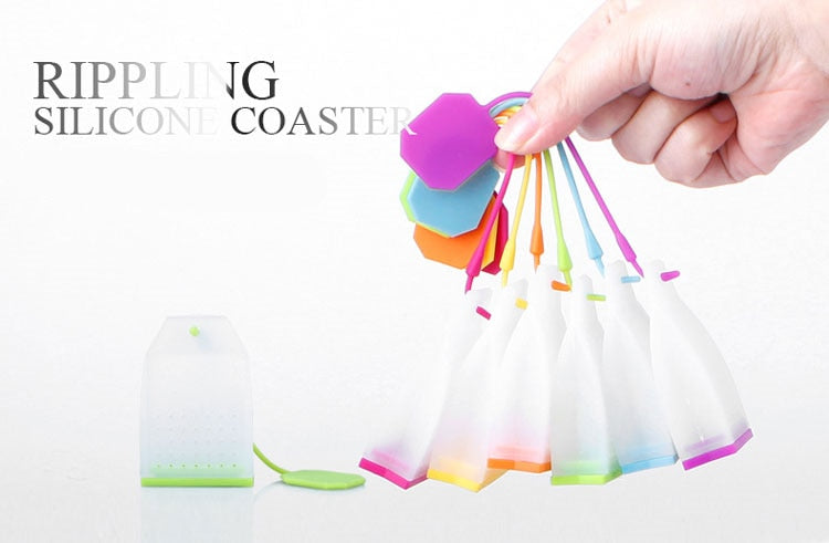 1PCS Hot Selling Bag Style Silicone Tea Strainer Herbal Spice Infuser Filter Diffuser Kitchen Coffee Tea Tools