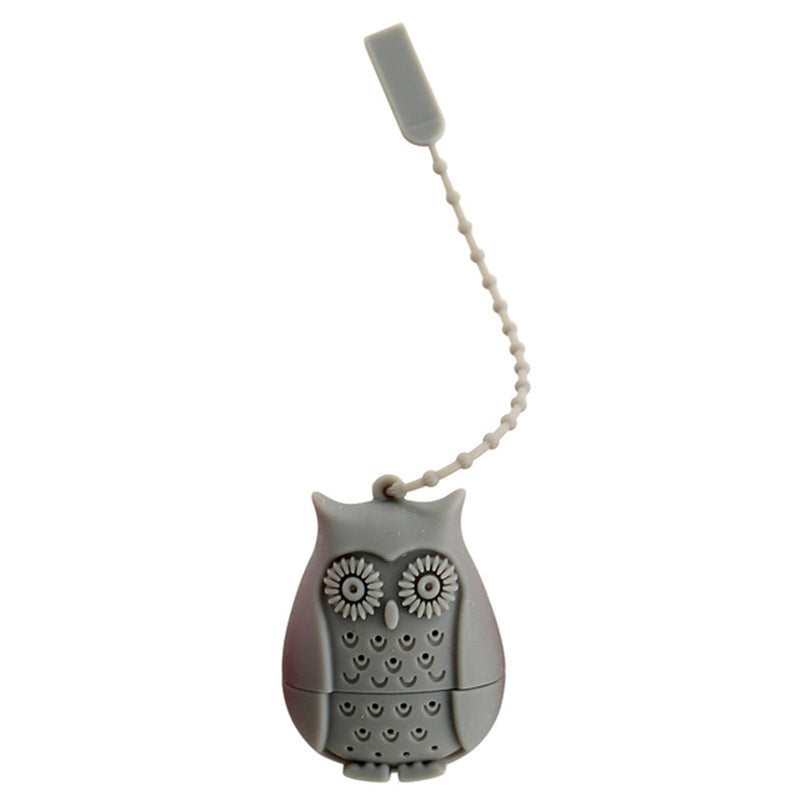 Hot Sale Owl Tea Bags Tea Strainers Silicone Teaspoon Filter Infuser Silica Gel Filtration coffee tea infuser