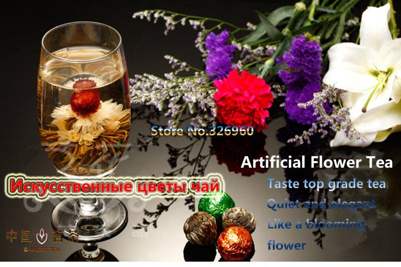 HelloYoung16 Kinds of Blooming Flower Tea Herbal Tea Great Fragrant Green Tea Handmade