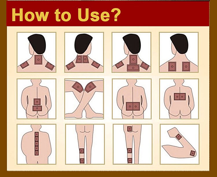 80Pcs/10Bag Chinese Ointment For Pain Back Massager Medicated Plasters Pain Patch Adhesive Plaster Pain Relief Patches K00610