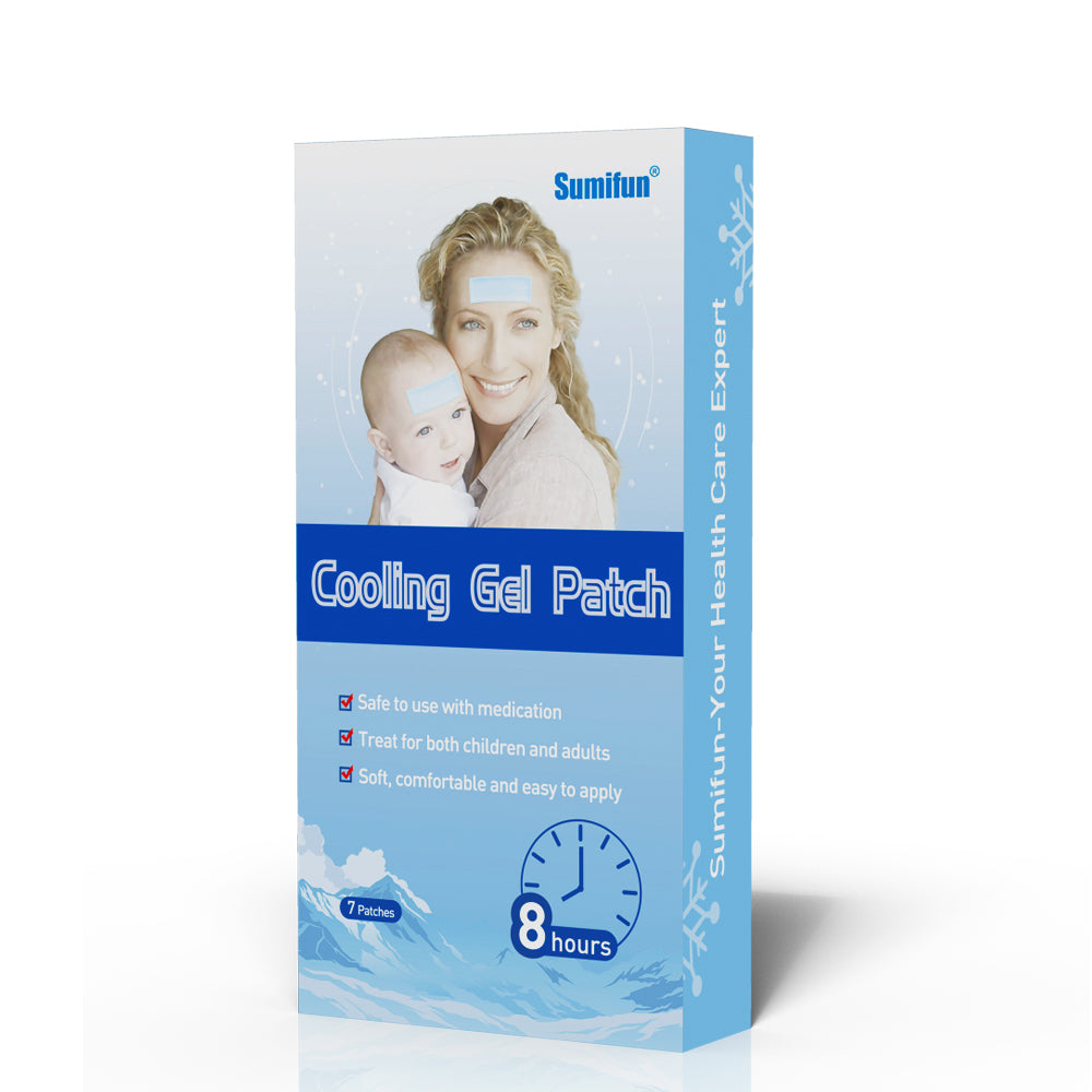 7Pcs/box Baby Fever Patch Cooling Gel Sheet for Headache Pain Relief Bring Fever Down Patch Free Shipping K037