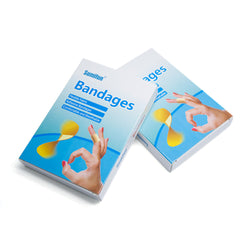 100Pcs Band Aid First Aid Bandage Medical Adhesive Plaster Strips Wound Dressings Sterile Hemostasis Stickers