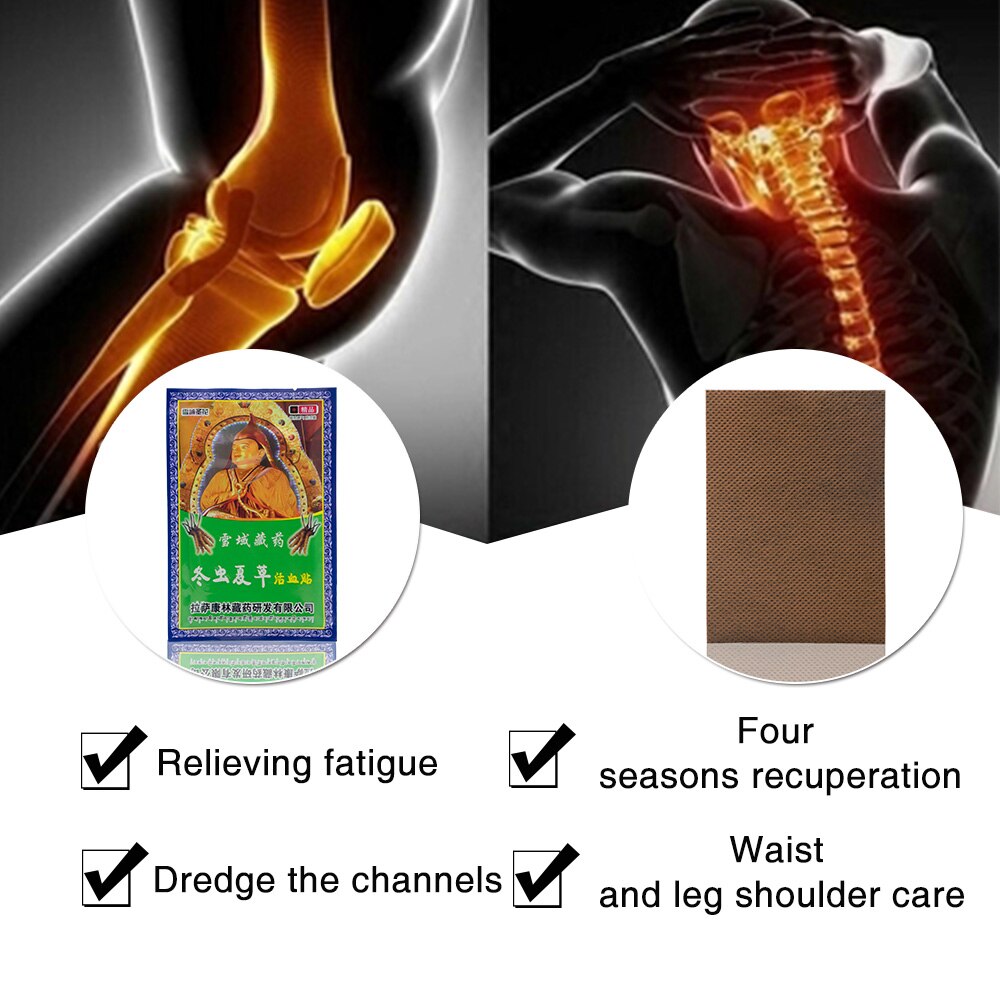 8Pcs/Bag Strain & Sprain Neck Back Muscle Shoulder Knee Pain Plaster Joint Pain Pacth Health Care Body Massage