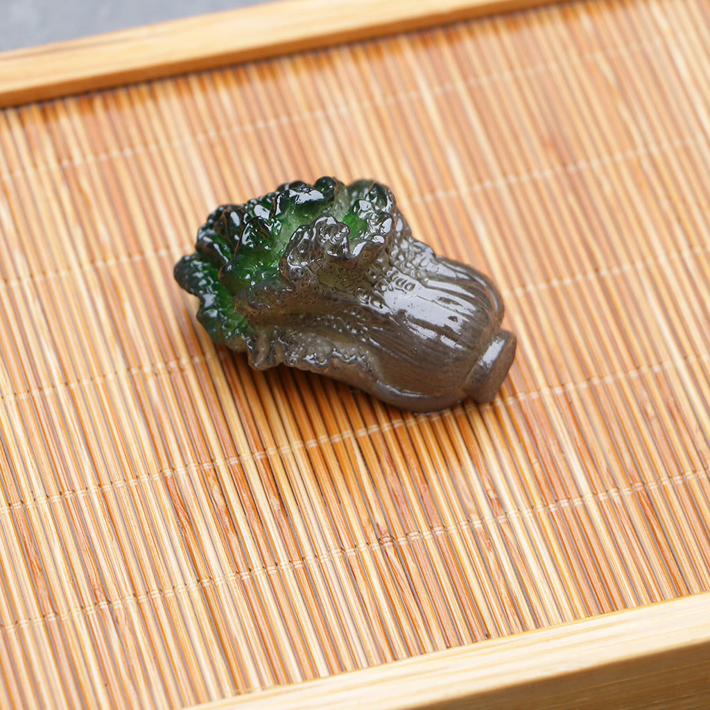 Resin Discoloration Tea Pet Cabbage Shaped Tea Tray Accessories Tea Ceremony