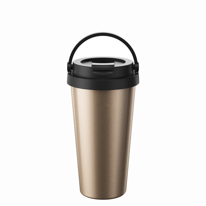 500ml Double Wall Stainless Steel Vacuum Flask Car Thermos Mugs With Handle Coffee Tea Travel Thermal Bottle Tumbler Thermocup