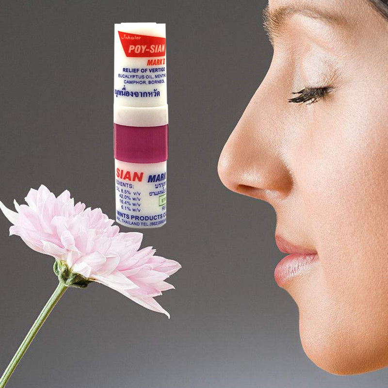 5pcs Thailand Mint Nasal Inhaler Cure Stuffy Nose Rhinitis Nasal Aspirator Bracing Breezy Asthma Refreshing  Aroma Oil Stick