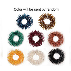 10pcs/lot  Finger Massage Ring Stimulate Elastic Hand Acupuncture Circle Body Massage Health Care Blood Circulation Stress Relax